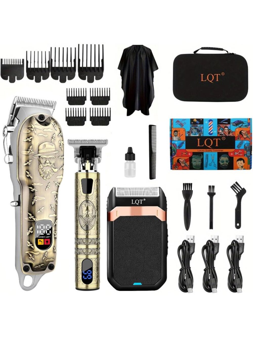 New Hair Clippers Set for Men, Hair Clipper Trimmer with LED Display